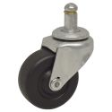 2" SWIVEL CASTER, SOFT RUBBER