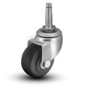 2" SWIVEL CASTER, HARD RUBBER