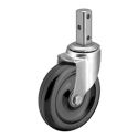 3" SWIVEL CASTER, POLYOLEFIN