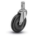 4" SWIVEL CASTER, POLYOLEFIN
