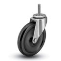 4" SWIVEL CASTER, POLYOLEFIN
