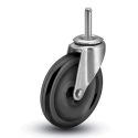 4" SWIVEL CASTER, POLYOLEFIN
