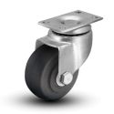 2" SWIVEL CASTER, SOFT RUBBER