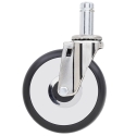 5" SWIVEL CASTER, RUBBER