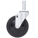 5" SWIVEL CASTER, RUBBER