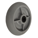 8" GREY ROUND TREAD WHEEL
