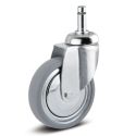 3" SWIVEL CASTER, RUBBER