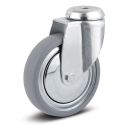 3" SWIVEL CASTER, RUBBER