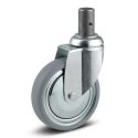 3" SWIVEL CASTER, RUBBER