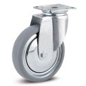 3" SWIVEL CASTER, RUBBER