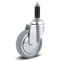 3" SWIVEL CASTER, RUBBER