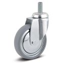3" SWIVEL CASTER, RUBBER