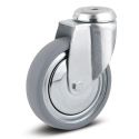 5" SWIVEL CASTER, RUBBER