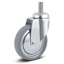 5" SWIVEL CASTER, RUBBER