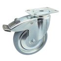 5" TOTAL LOCK CASTER, RUBBER