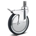 8" TOTAL LOCK CASTER, POLY
