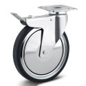8" TOTAL LOCK CASTER, POLY