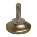 1-1/8" WHITE -NON-SWIVEL GLIDE