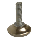 1-1/8" WHITE -NON-SWIVEL GLIDE