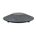 BLACK PLASTIC HUB CAP