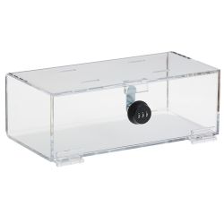 REFRGRTOR COMBO LOCK BOX-CLEAR