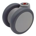 4" FRONT SWIVEL CASTER, TPR