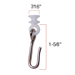 CUBICLE CURTAIN HOOK