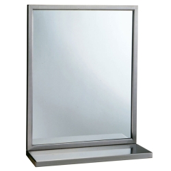 MIRROR/SHELF COMBO, STAINLESS