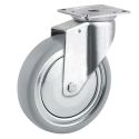 5" SWIVEL CASTER, RUBBER