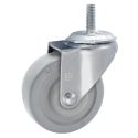 3" SWIVEL CASTER, SOFT RUBBER