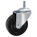 3" SWIVEL CASTER, HARD RUBBER