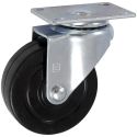 5" SWIVEL CASTER, HARD RUBBER
