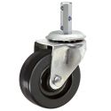5" SWIVEL CASTER,HEAVY PLASTIC