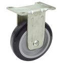 4" RIGID CASTER, POLYURETHANE