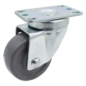 3" SWIVEL CASTER, SOFT RUBBER