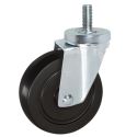 5" SWIVEL CASTER, HARD RUBBER