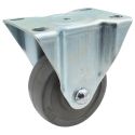 3" RIGID CASTER, SOFT RUBBER