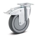 4" TOTAL LOCK CASTER, TPR