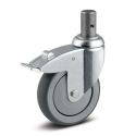 5" TOTAL LOCK CASTER, TPR