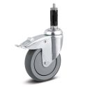 5" TOTAL LOCK CASTER, TPR