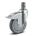 5" TOTAL LOCK CASTER, POLY