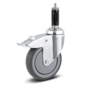 5" TOTAL LOCK CASTER, POLY