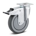 5" SWIVEL LOCK CASTER, TPR