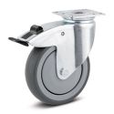 5" SWIVEL LOCK CASTER, POLY