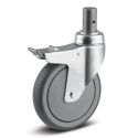 5" TOTAL LOCK CASTER, POLY
