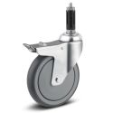5" TOTAL LOCK CASTER, POLY