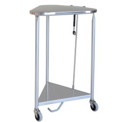 PWDR COATED STEEL LINEN HAMPER