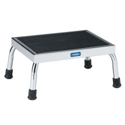 CHROME FOOTSTOOL, 300 LB CAP