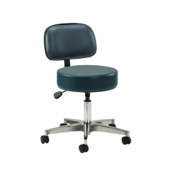 5-LEG PNEUMATIC STOOL W/BCKRST