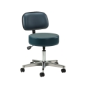 5-LEG PNEUMATIC STOOL W/BCKRST